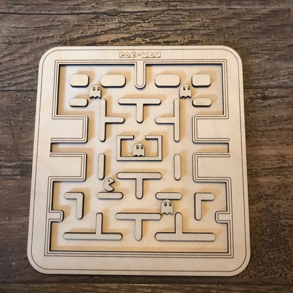 Custom made pac man wood frame